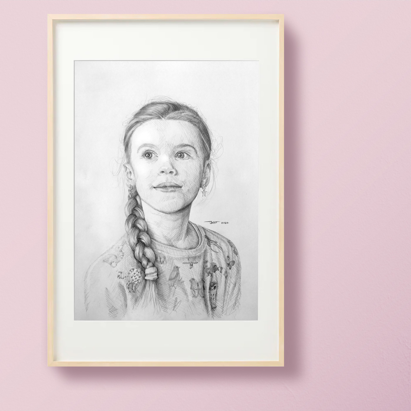 Portrettekening laten maken kind